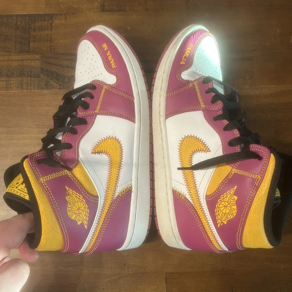 Air Jordan 1 Mid Día de Muertos Women's‎ 8 Fuchsia White Orange 2020 DC0350-100